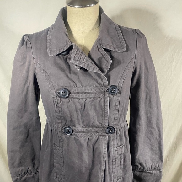 Aeropostale Gray Pea Coat with Belted Waist Size M - Picture 3 of 9